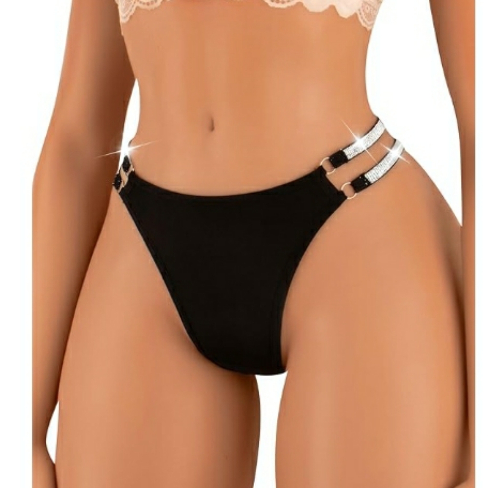 Glitter Underwear Soft Strappy Thong Sexy Panties New